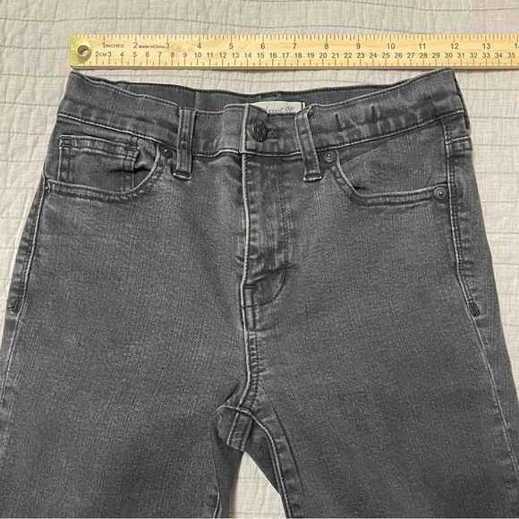 Madewell Tall 9" High-Rise Skinny Jeans in Black Frost Size 26 - Picture 6 of 10